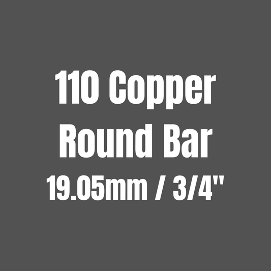 Copper 110 Round Bar 19.05mm