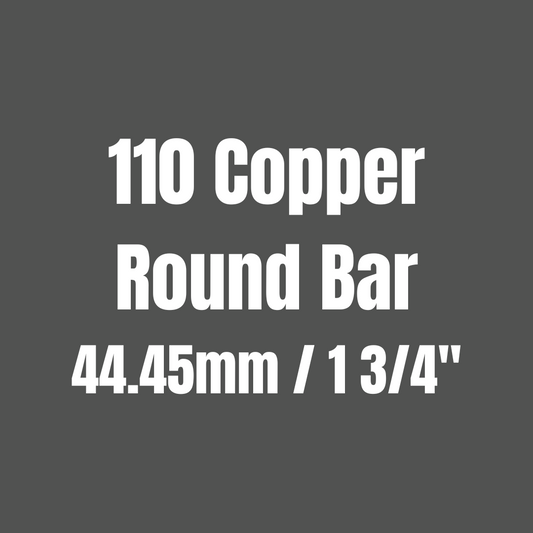 Copper 110 Round Bar 44.45mm