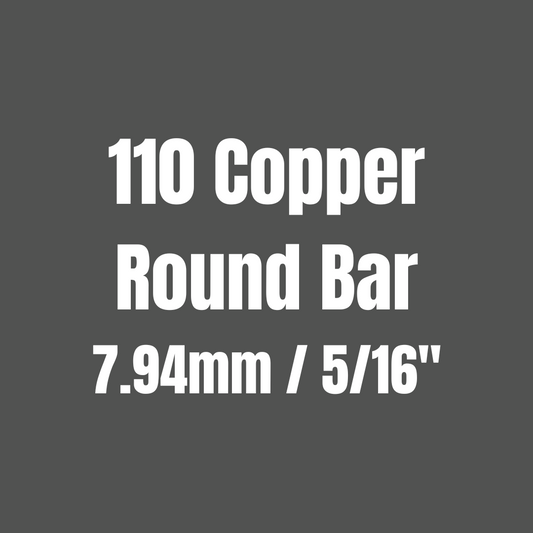 Copper 110 Round Bar 7.94mm