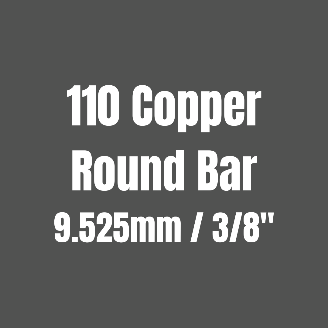 Copper 110 Round Bar 9.525mm