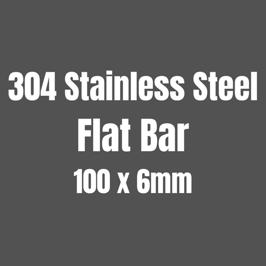 Stainless Steel 304 Flat Bar 100x6mm