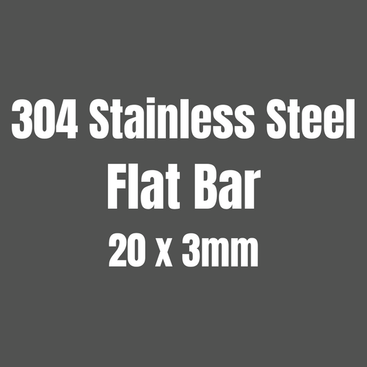 Stainless Steel 304 Flat Bar 20x3mm