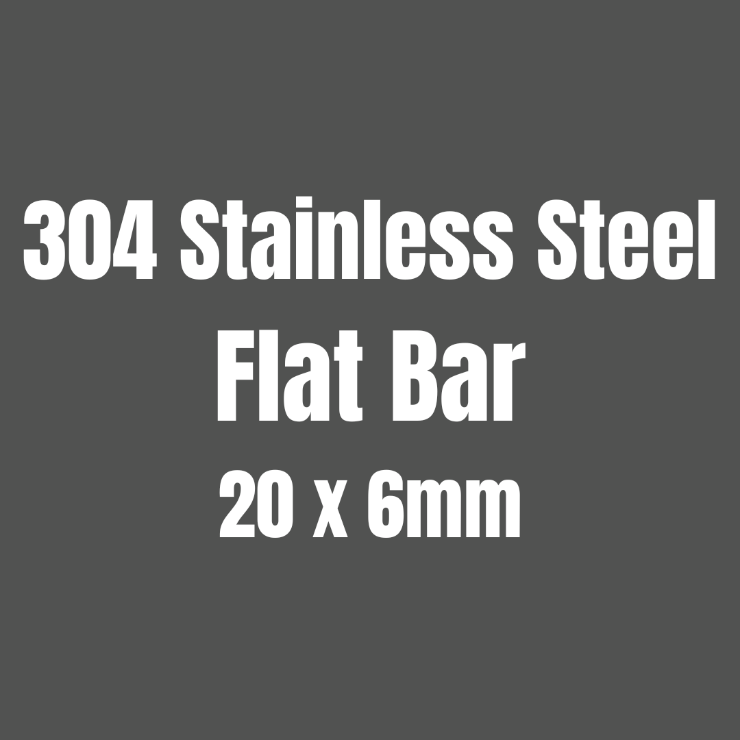 Stainless Steel 304 Flat Bar 20x6mm