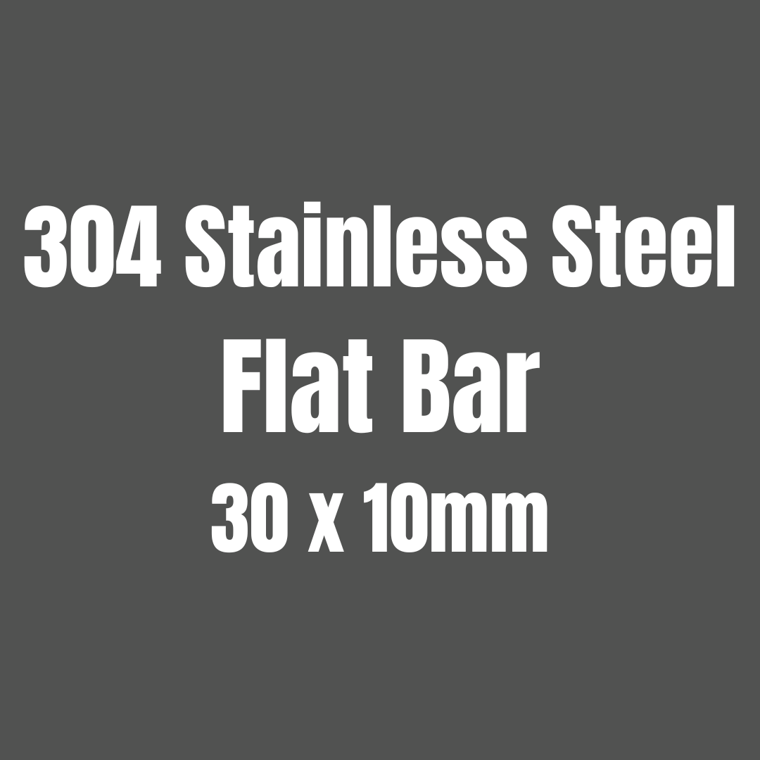 Stainless Steel 304 Flat Bar 30x10mm