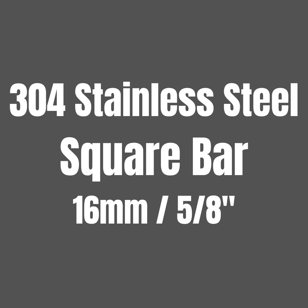 Stainless Steel 304 Square Bar 16mm