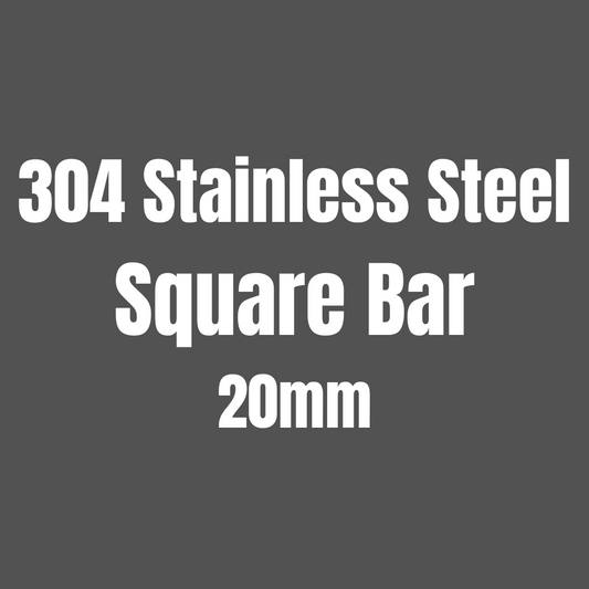 Stainless Steel 304 Square Bar 20mm