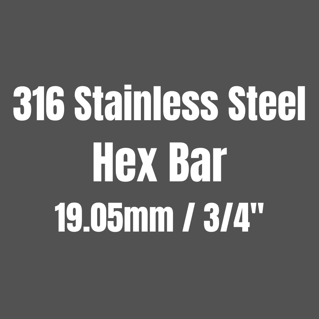 Stainless Steel 316 Hex Bar 19.05mm