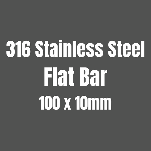 Stainless Steel 316 Flat Bar 100x10mm