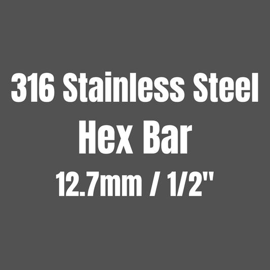 Stainless Steel 316 Hex Bar 12.7mm