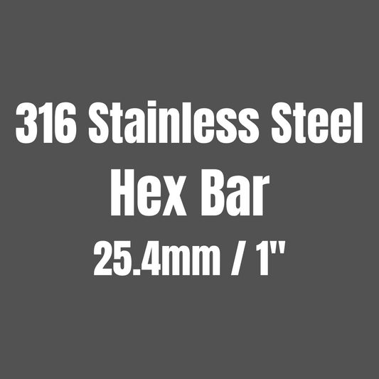 Stainless Steel 316 Hex Bar 25.4mm