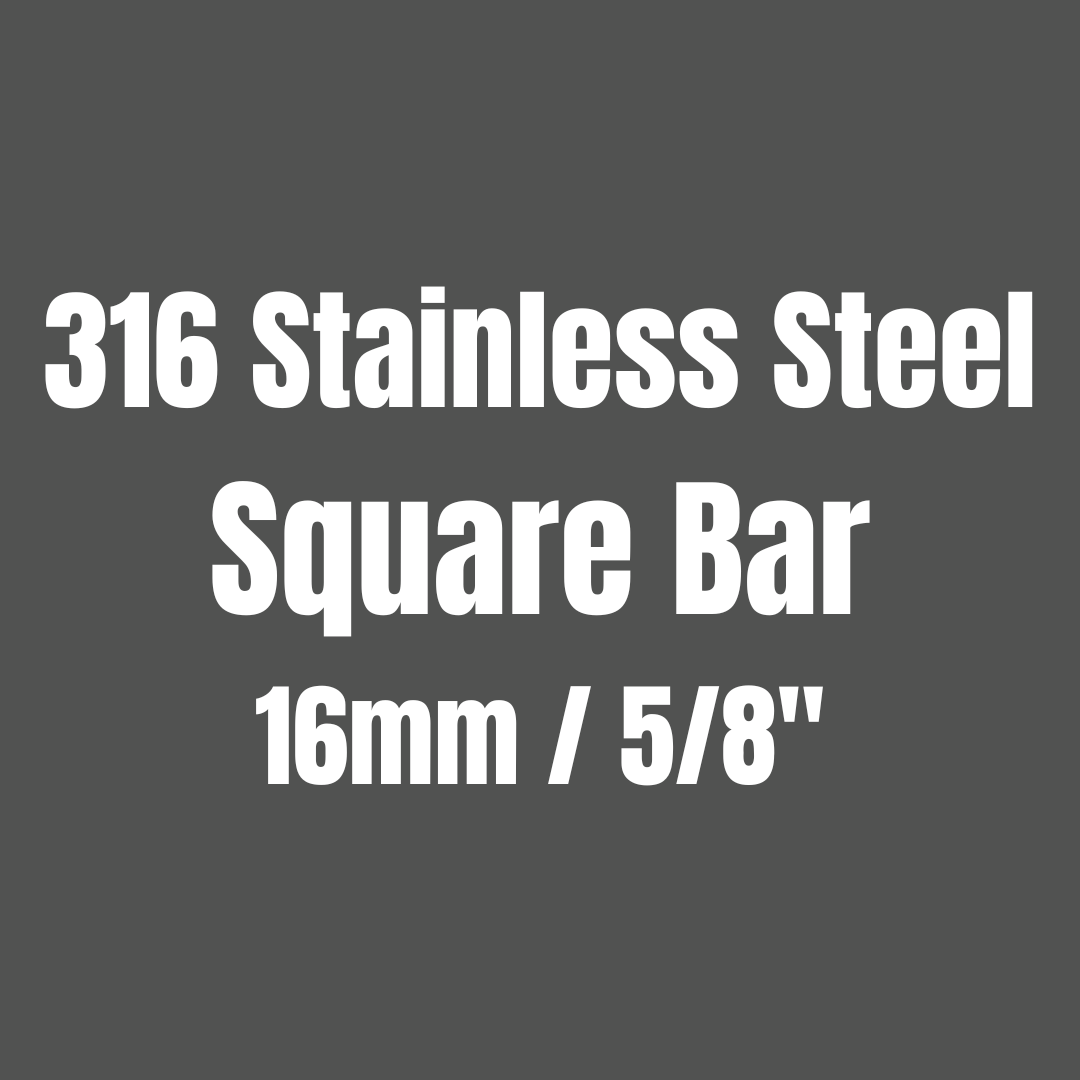 Stainless Steel 316 Square Bar 16mm