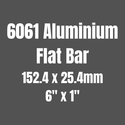 Aluminium 6061 Flat Bar 152.4x25.4mm