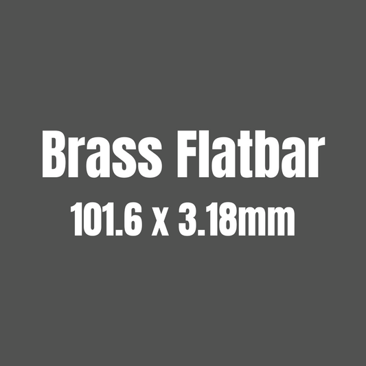 Brass 385 Flat Bar 101.6 x 3.18mm