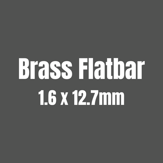 Brass 385 Flat Bar 1.6 x 12.7mm