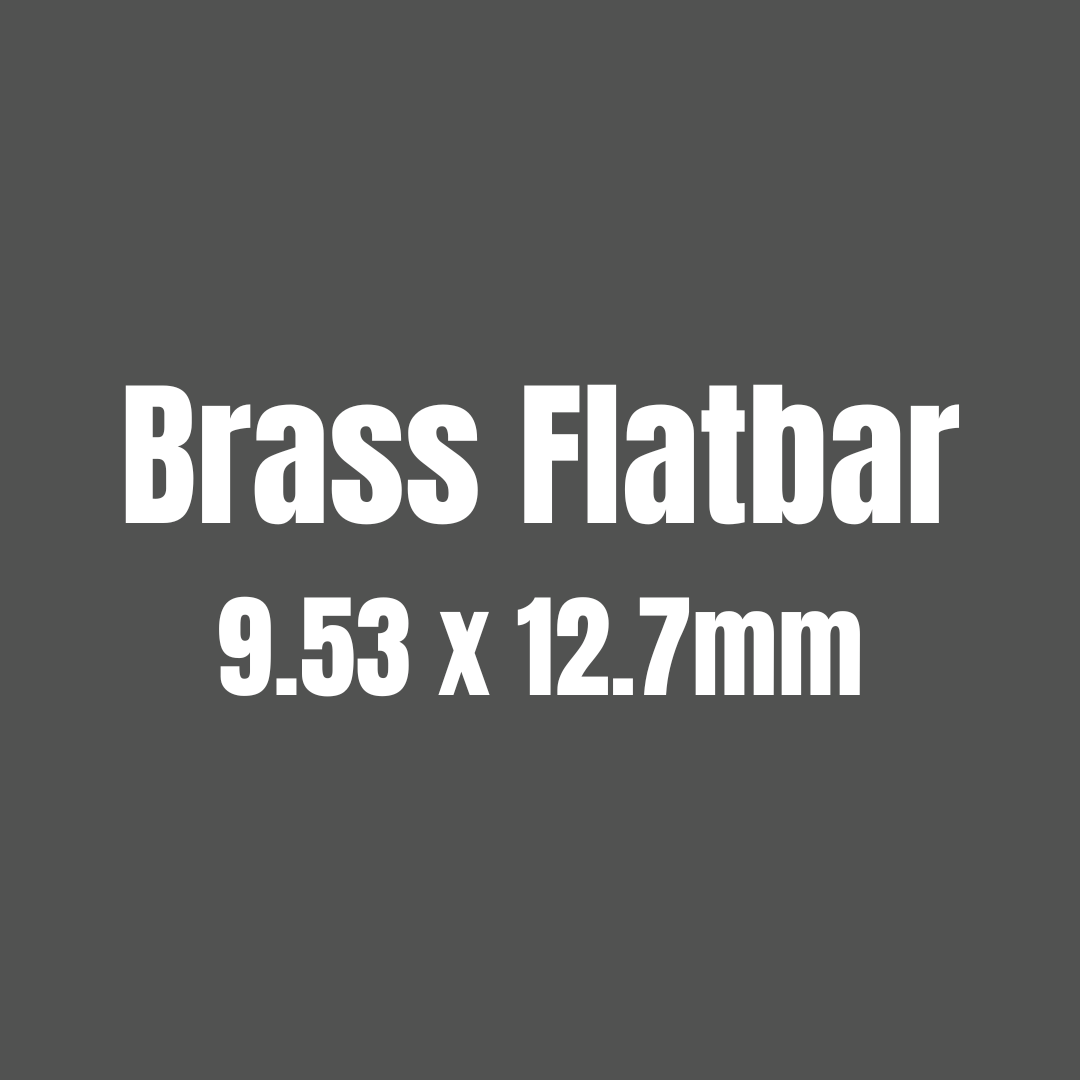 Brass 385 Flat Bar 9.53 x 12.7mm