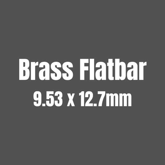 Brass 385 Flat Bar 9.53 x 12.7mm