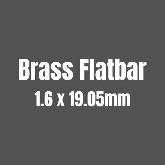 Brass 385 Flat Bar 1.6 x 19.05mm