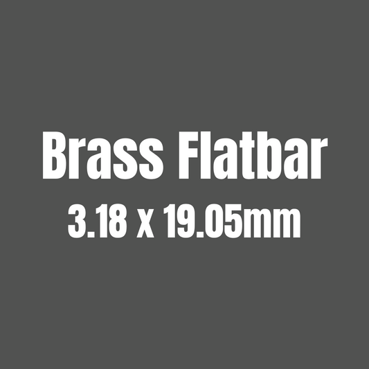 Brass 385 Flat Bar 3.18 x 19.05mm