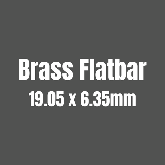 Brass 385 Flat Bar 19.05 x 6.35mm