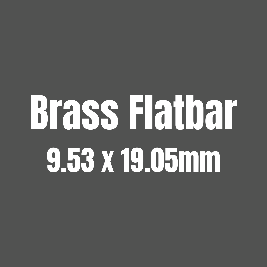 Brass 385 Flat Bar 9.53 x 19.05mm