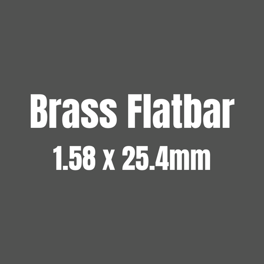 Brass 385 Flat Bar 1.58 x 25.4mm