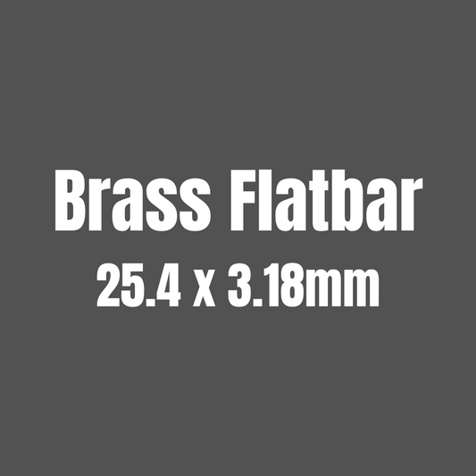 Brass 385 Flat Bar 25.4 x 3.18mm