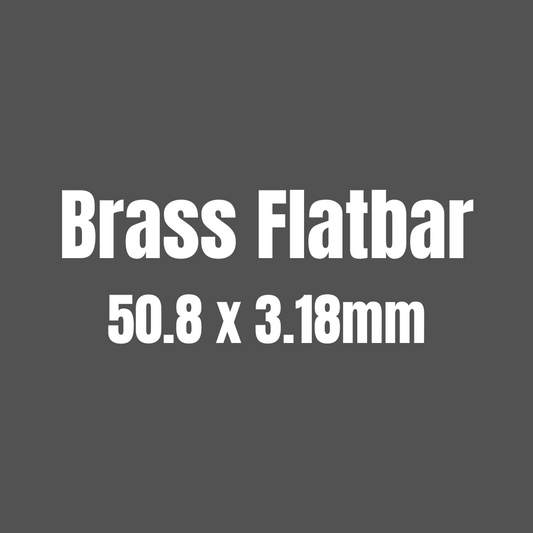 Brass 385 Flat Bar 50.8 x 3.18mm