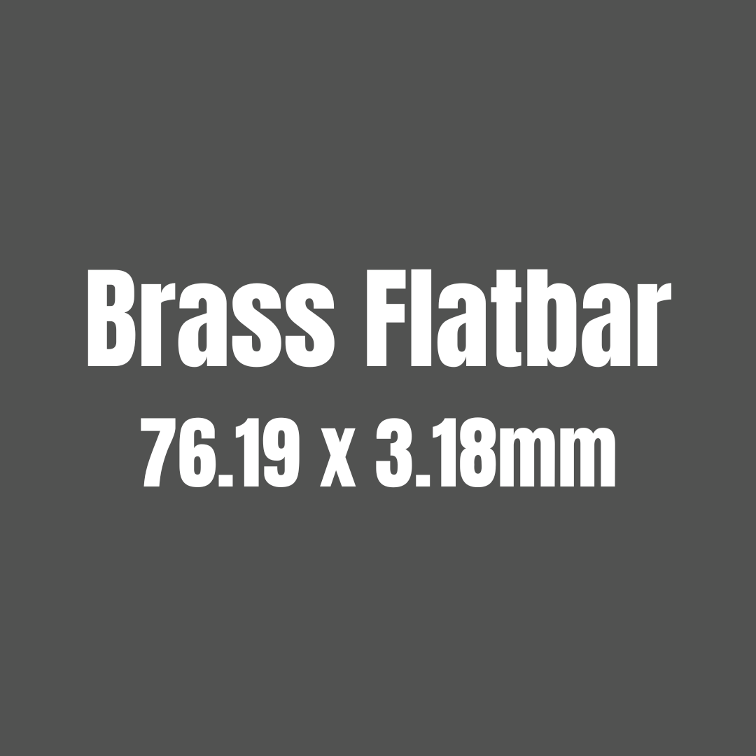 Brass 385 Flat Bar 76.19 x 3.18mm