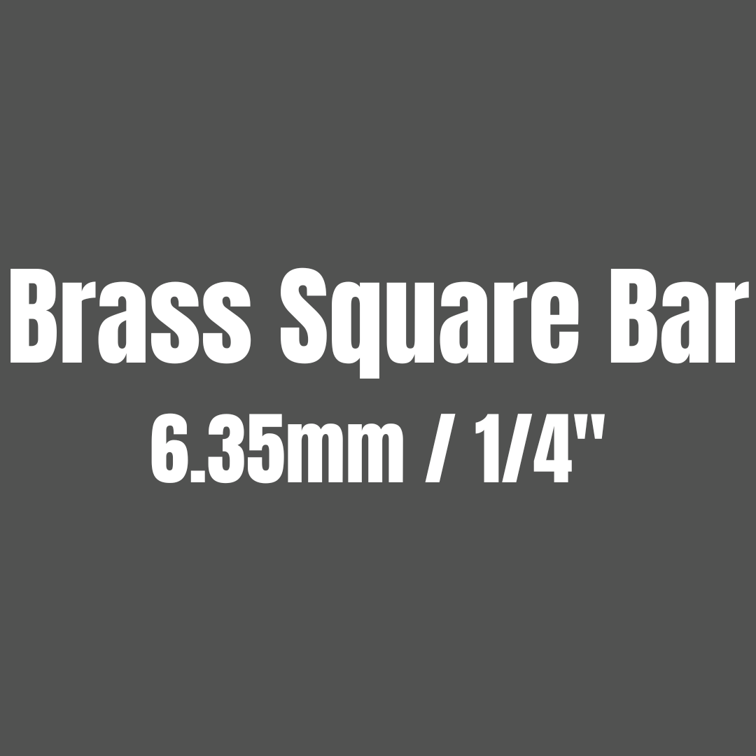 Brass 385 Square Bar 6.35mm