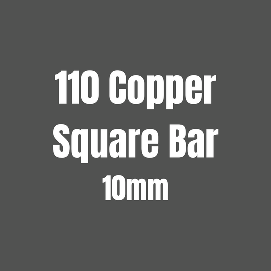 Copper 110 Square Bar 10mm