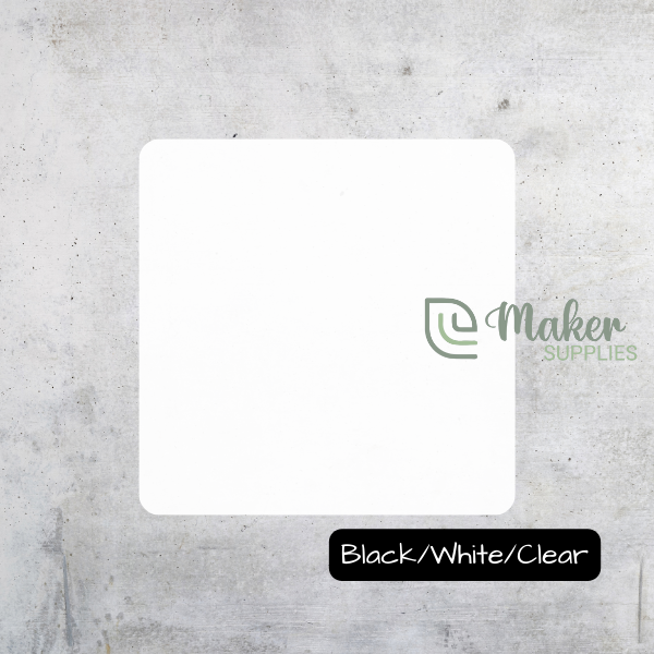 Square (Rounded) | Black/White/Clear