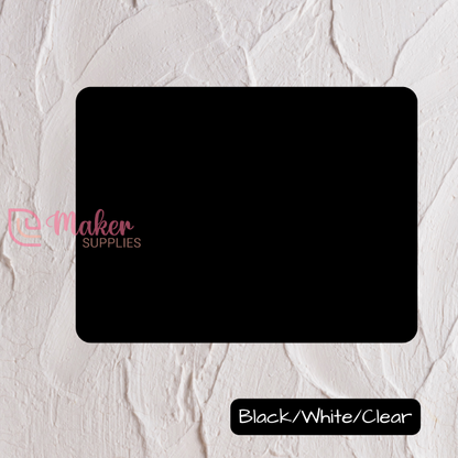 Rectangle (Rounded) | Black/White/Clear